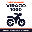 1985 Yamaha VIRAGO 1000 Service and Repair Manual - motorcycle workshop manual cover