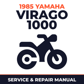 1985 Yamaha VIRAGO 1000 Service and Repair Manual - motorcycle workshop manual cover