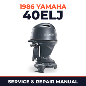 1986 Yamaha 40ELJ 2 stroke Service and Repair Manual