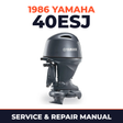 1986 Yamaha 40ESJ 2 stroke Service and Repair Manual