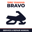 1986 Yamaha BRAVO Service and Repair Manual - snowmobile workshop manual cover