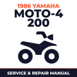 1986 Yamaha MOTO-4 200 Service and Repair Manual - ATV workshop manual cover