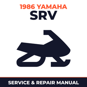 1986 Yamaha SRV Service and Repair Manual - snowmobile workshop manual cover