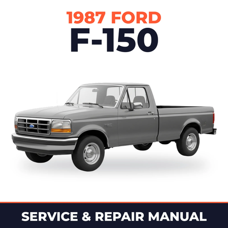 1987 Ford F-150 service and repair manual cover with vehicle photo