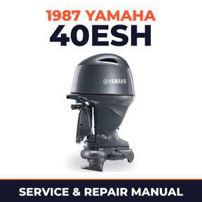1987 Yamaha 40ESH 2 stroke Service and Repair Manual
