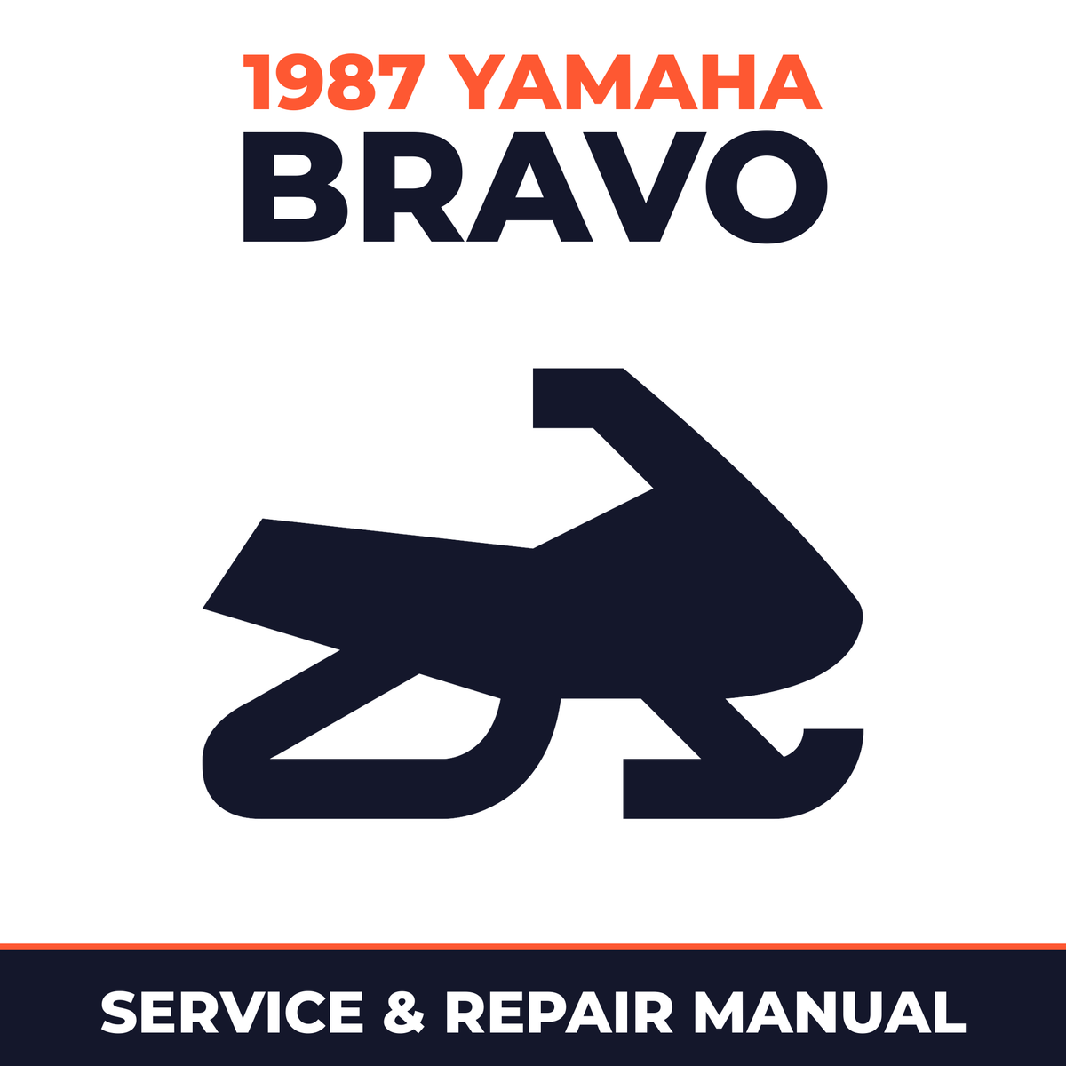 1987 Yamaha BRAVO Service and Repair Manual - snowmobile workshop manual cover