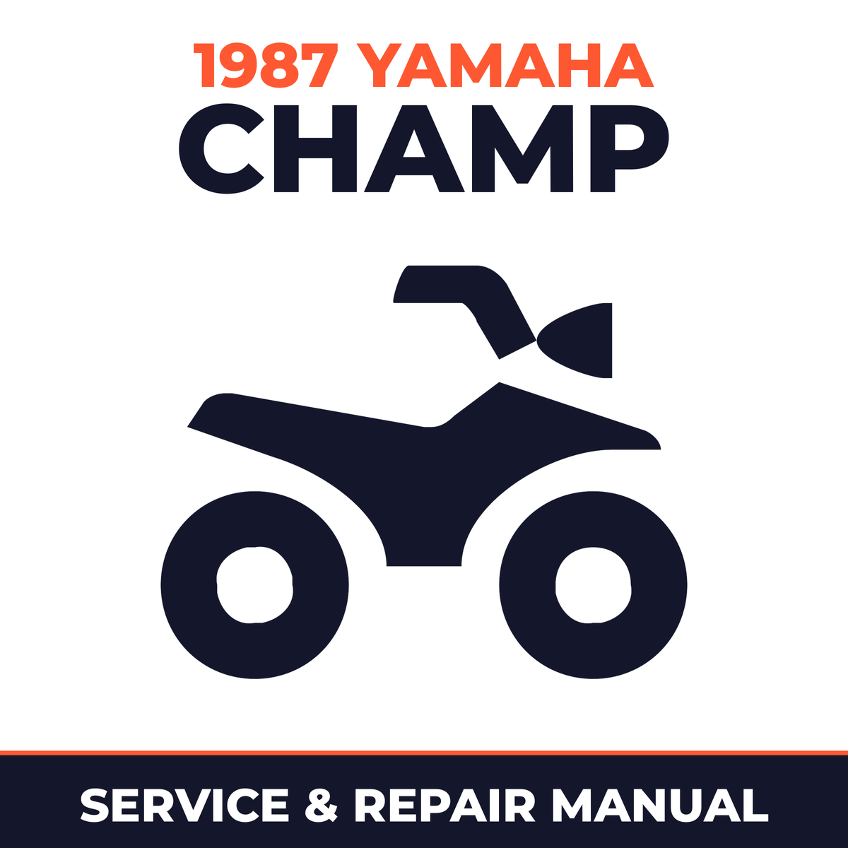 1987 Yamaha CHAMP Service and Repair Manual - ATV workshop manual cover