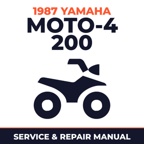 1987 Yamaha MOTO-4 200 Service and Repair Manual - ATV workshop manual cover