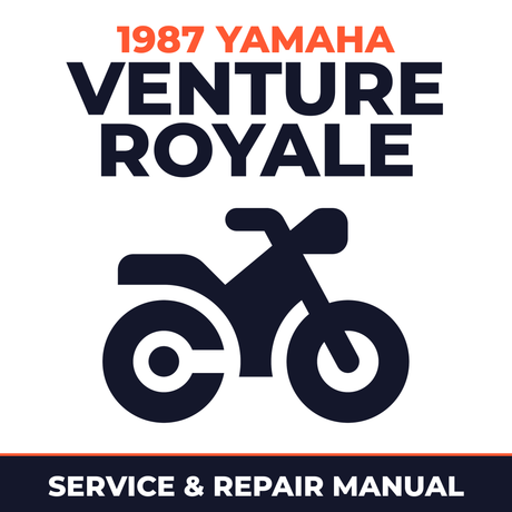 1987 Yamaha VENTURE ROYALE Service and Repair Manual - motorcycle workshop manual cover