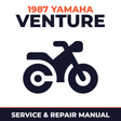 1987 Yamaha VENTURE Service and Repair Manual - motorcycle workshop manual cover