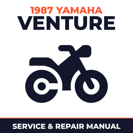 1987 Yamaha VENTURE Service and Repair Manual - motorcycle workshop manual cover