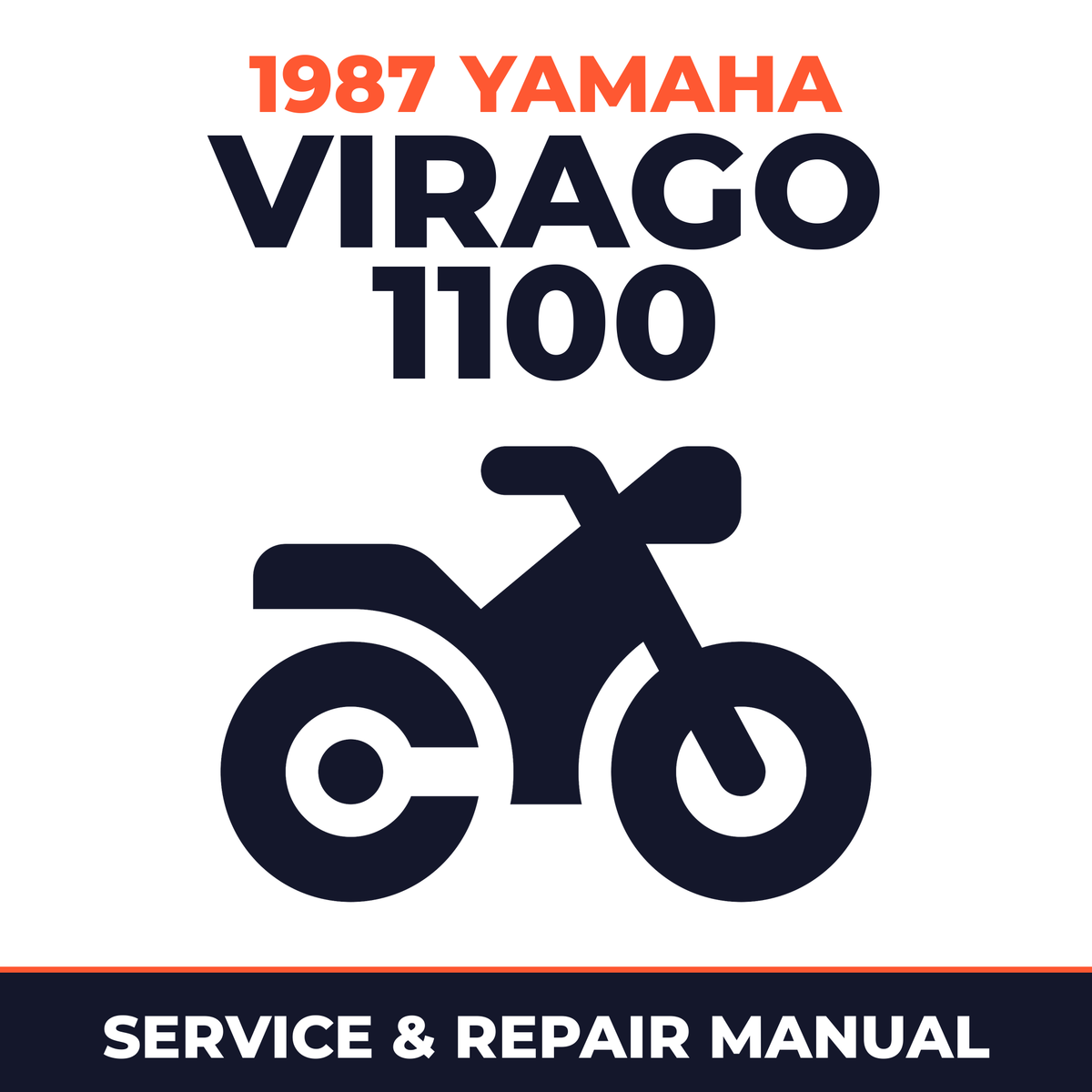 1987 Yamaha VIRAGO 1100 Service and Repair Manual - motorcycle workshop manual cover