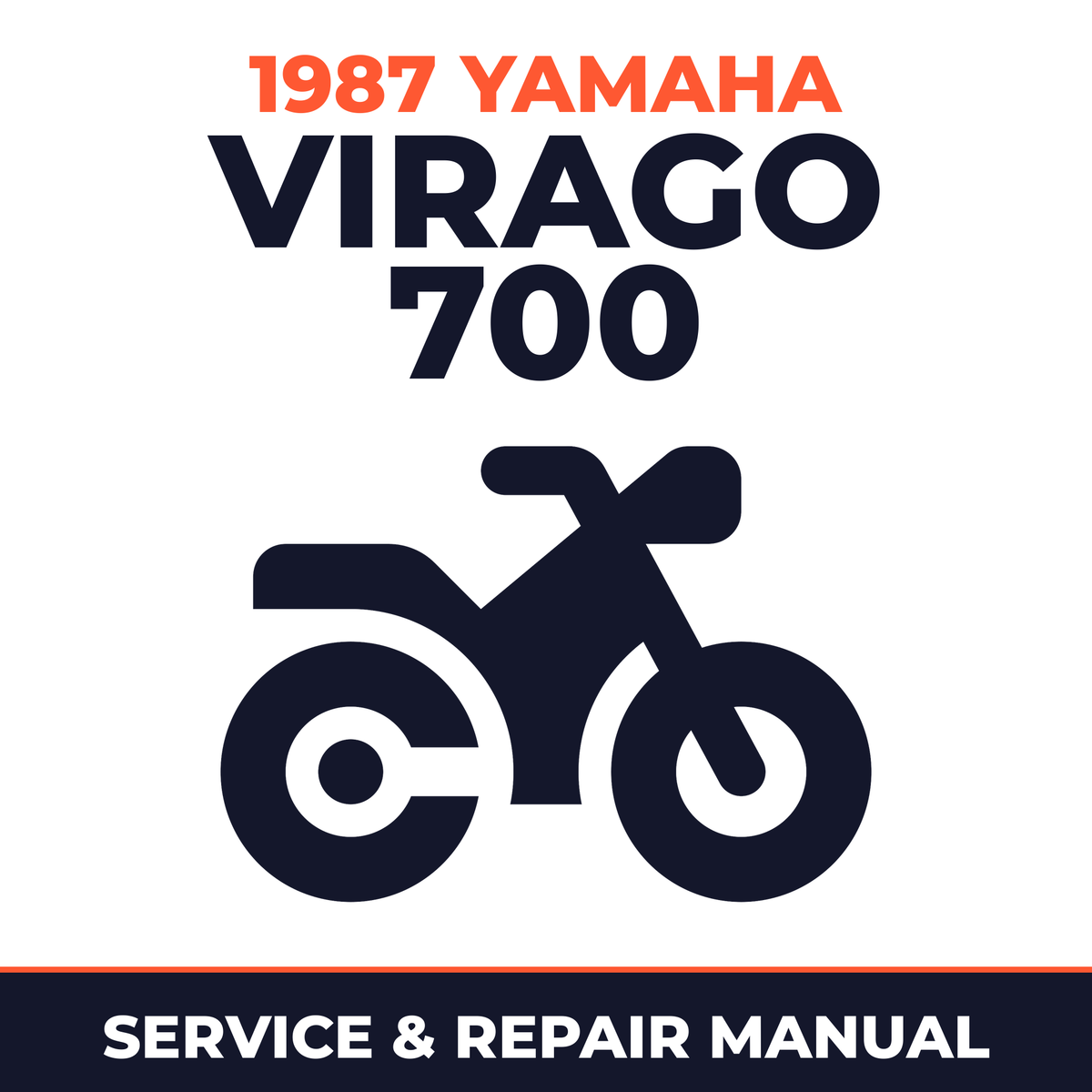 1987 Yamaha VIRAGO 700 Service and Repair Manual - motorcycle workshop manual cover