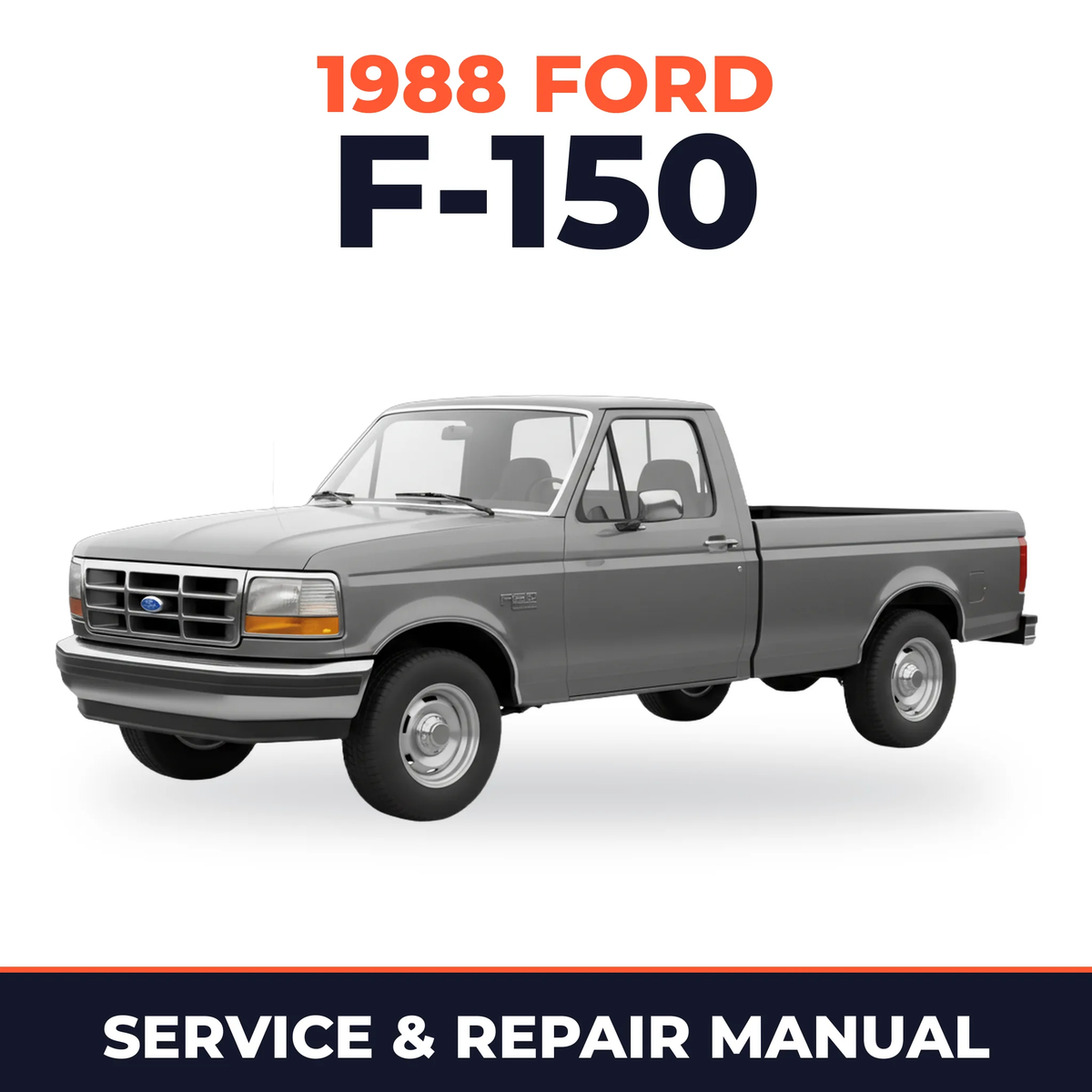 1988 Ford F-150 service and repair manual cover with vehicle photo