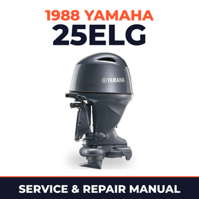 1988 Yamaha 25ELG 2 stroke Service and Repair Manual