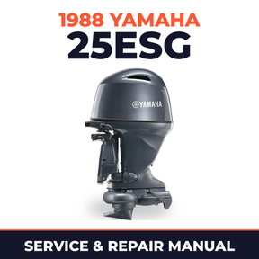 1988 Yamaha 25ESG 2 stroke Service and Repair Manual
