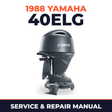 1988 Yamaha 40ELG 2 stroke Service and Repair Manual