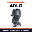1988 Yamaha 40LG 2 stroke Service and Repair Manual