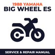 1988 Yamaha BIG WHEEL ES Service and Repair Manual - motorcycle workshop manual cover