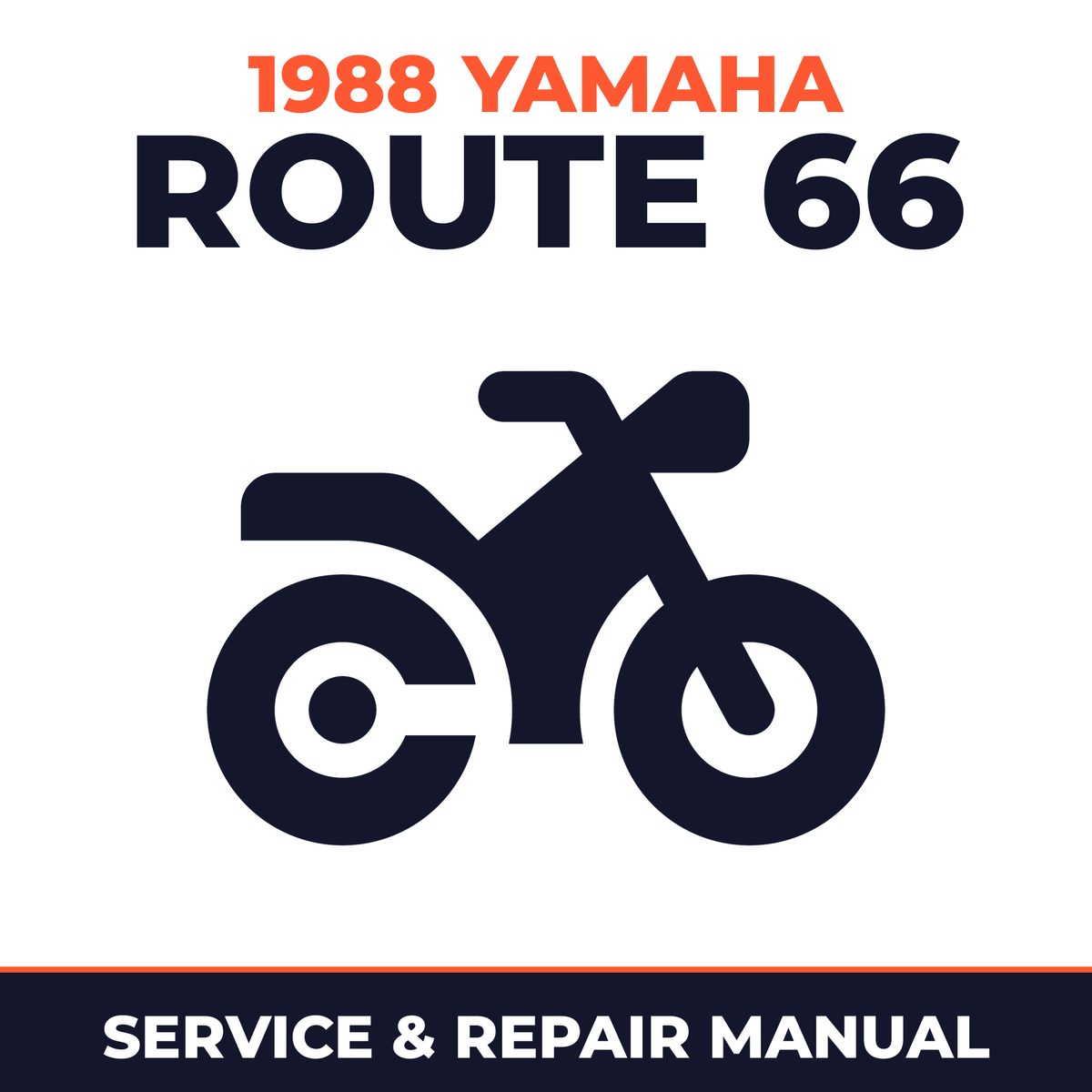 1988 Yamaha ROUTE 66 Service and Repair Manual - motorcycle workshop manual cover