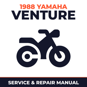 1988 Yamaha VENTURE Service and Repair Manual - motorcycle workshop manual cover