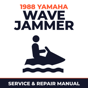 1988 Yamaha WAVE JAMMER Service and Repair Manual - personal watercraft workshop manual cover