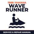 1988 Yamaha WAVE RUNNER Service and Repair Manual - personal watercraft workshop manual cover