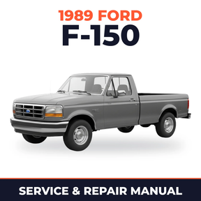 1989 Ford F-150 service and repair manual cover with vehicle photo