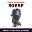 1989 Yamaha 30ESF 2 stroke Service and Repair Manual