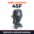 1989 Yamaha 4SF 2 stroke Service and Repair Manual