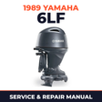 1989 Yamaha 6LF 2 stroke Service and Repair Manual