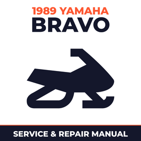 1989 Yamaha BRAVO Service and Repair Manual - snowmobile workshop manual cover
