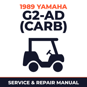 1989 Yamaha G2-AD (CARB) Service and Repair Manual - golf car workshop manual cover