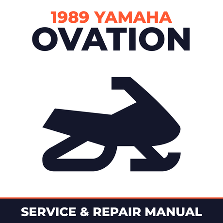 1989 Yamaha Ovation Service and Repair Manual - snowmobile workshop manual cover