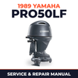 1989 Yamaha PRO50LF 2 stroke Service and Repair Manual