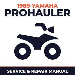 1989 Yamaha PROHAULER Service and Repair Manual - ATV workshop manual cover