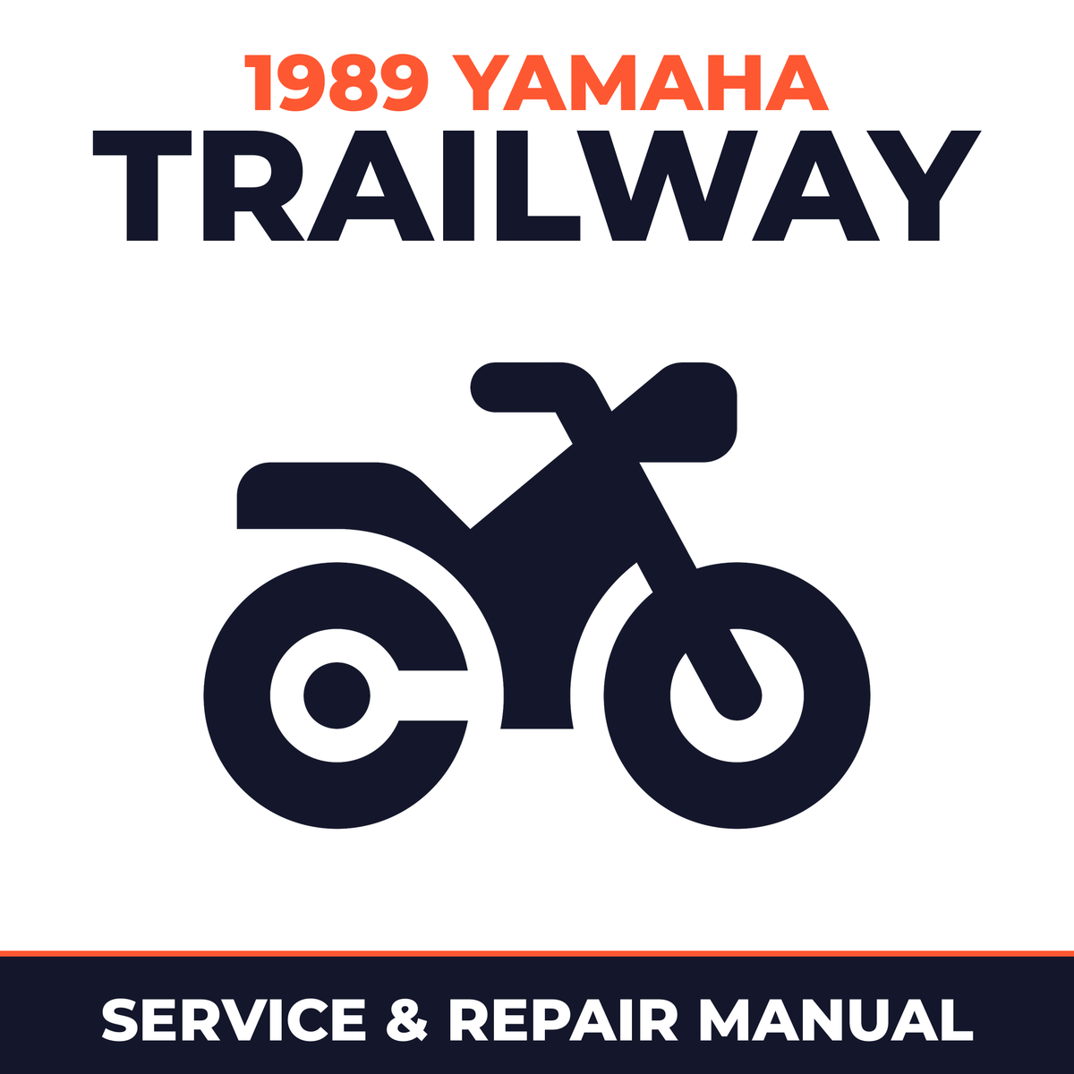 1989 Yamaha TRAILWAY Service and Repair Manual - motorcycle workshop manual cover