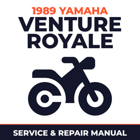 1989 Yamaha VENTURE ROYALE Service and Repair Manual - motorcycle workshop manual cover