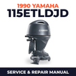 1990 Yamaha 115ETLDJD 2 stroke Service and Repair Manual