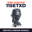 1990 Yamaha 115ETXD 2 stroke Service and Repair Manual