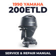 1990 Yamaha 200ETLD 2 stroke Service and Repair Manual