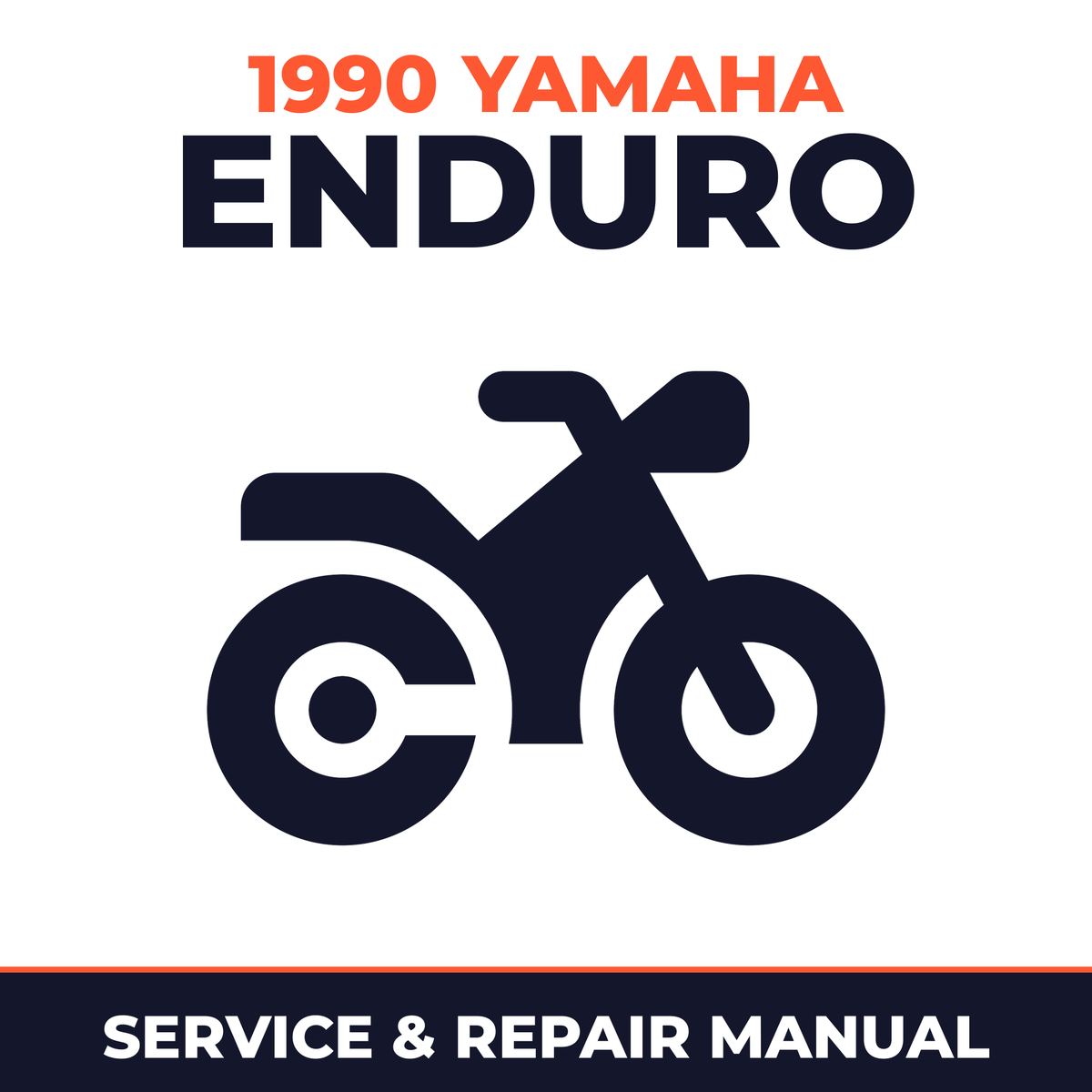 1990 Yamaha ENDURO Service and Repair Manual - motorcycle workshop manual cover