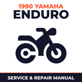 1990 Yamaha ENDURO Service and Repair Manual - motorcycle workshop manual cover