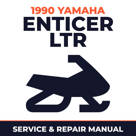 1990 Yamaha Enticer LTR Service and Repair Manual - snowmobile workshop manual cover