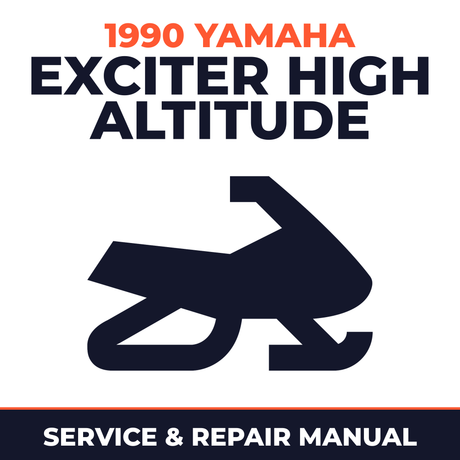 1990 Yamaha Exciter High Altitude Service and Repair Manual - snowmobile workshop manual cover
