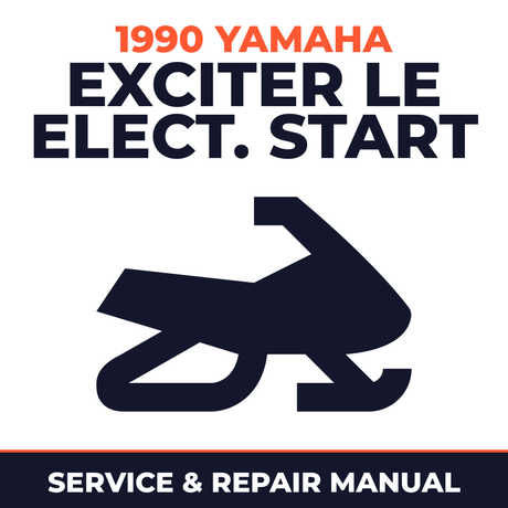 1990 Yamaha Exciter LE Elect. Start Service and Repair Manual - snowmobile workshop manual cover