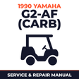 1990 Yamaha G2-AF (CARB) Service and Repair Manual - golf car workshop manual cover