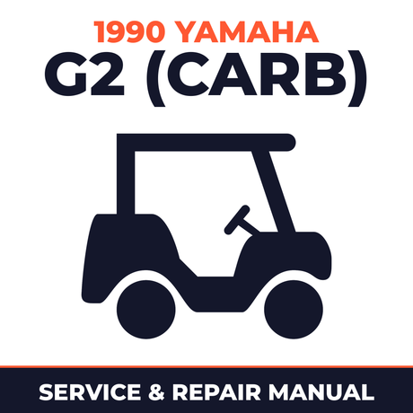 1990 Yamaha G2 (CARB) Service and Repair Manual - golf car workshop manual cover