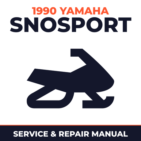 1990 Yamaha SnoSport Service and Repair Manual - snowmobile workshop manual cover