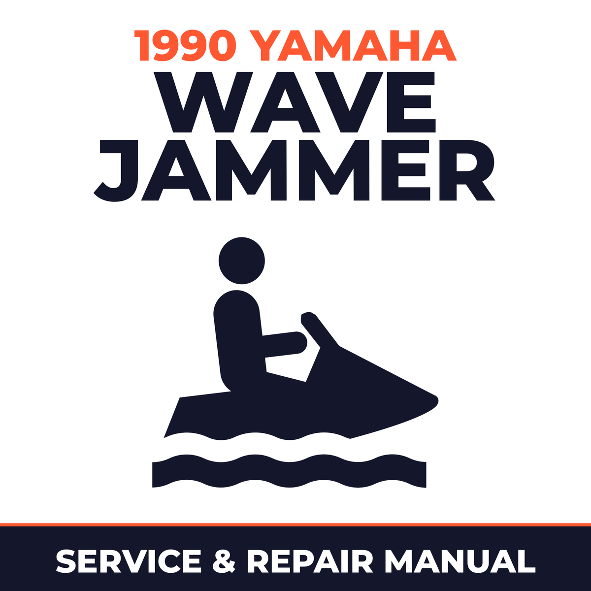 1990 Yamaha WAVE JAMMER Service and Repair Manual - personal watercraft workshop manual cover